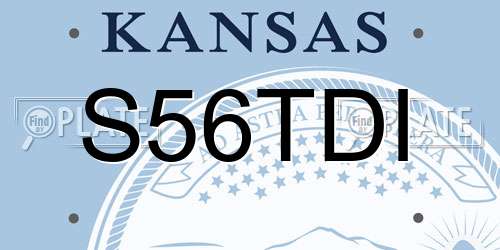 S56TDI Kansas License Plate