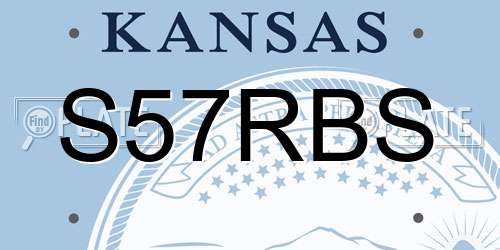 S57RBS Kansas License Plate