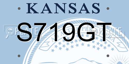 S719GT Kansas License Plate