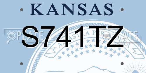 S741TZ Kansas License Plate