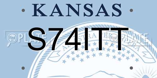 S74ITT Kansas License Plate