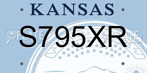 S795XR Kansas License Plate