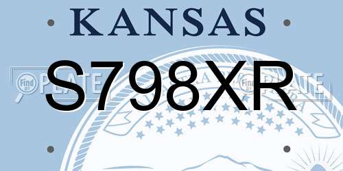 S798XR Kansas License Plate