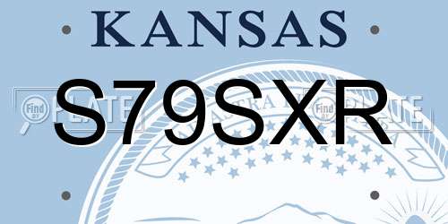 S79SXR Kansas License Plate