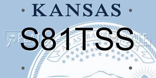 S81TSS Kansas License Plate