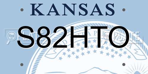 S82HTO Kansas License Plate
