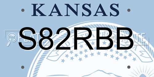 S82RBB Kansas License Plate