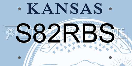 S82RBS Kansas License Plate