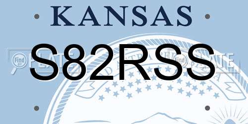S82RSS Kansas License Plate