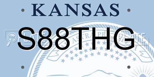 S88THG Kansas License Plate