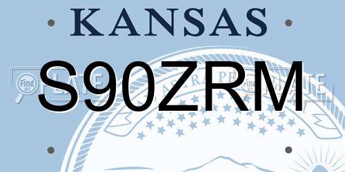 S90ZRM Kansas License Plate