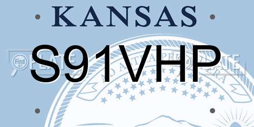 S91VHP Kansas License Plate