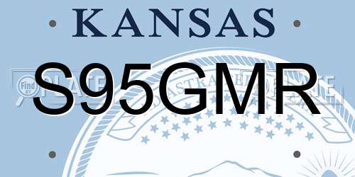 S95GMR Kansas License Plate