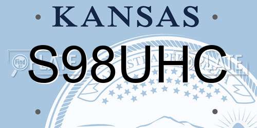 S98UHC Kansas License Plate