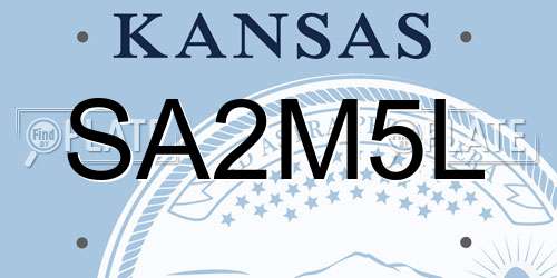 SA2M5L Kansas License Plate