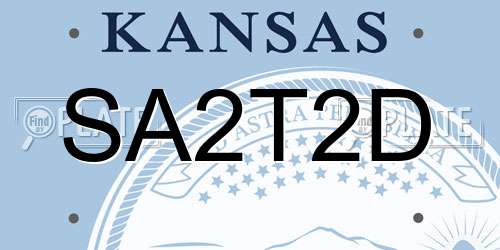 SA2T2D Kansas License Plate