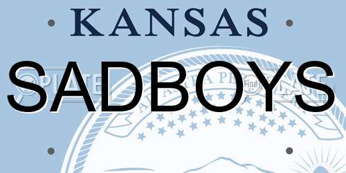 SADBOYS Kansas License Plate