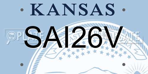 SAI26V Kansas License Plate