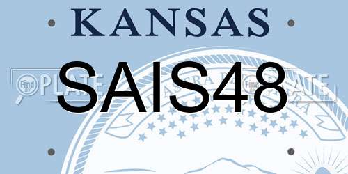 SAIS48 Kansas License Plate