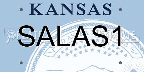 SALAS1 Kansas License Plate