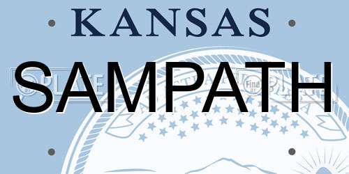 SAMPATH Kansas License Plate