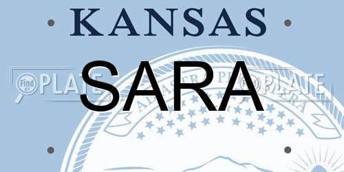 SARA Kansas License Plate