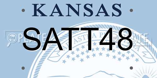 SATT48 Kansas License Plate