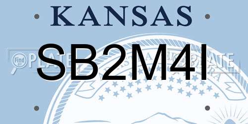 SB2M4I Kansas License Plate