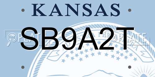 SB9A2T Kansas License Plate