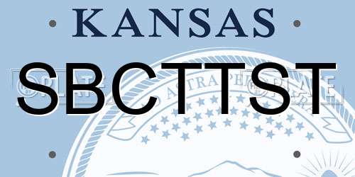 SBCTTST Kansas License Plate