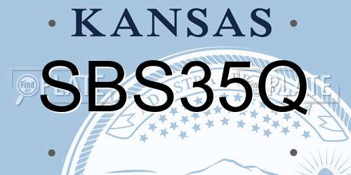 SBS35Q Kansas License Plate