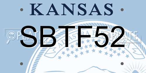 SBTF52 Kansas License Plate