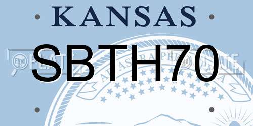 SBTH70 Kansas License Plate