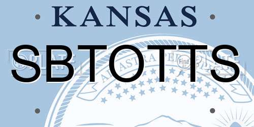 SBTOTTS Kansas License Plate