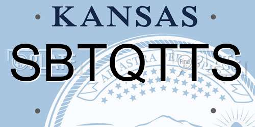 SBTQTTS Kansas License Plate