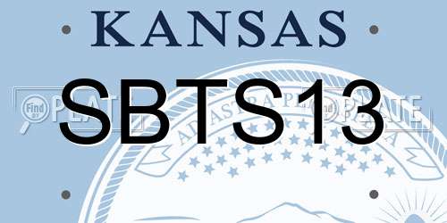 SBTS13 Kansas License Plate