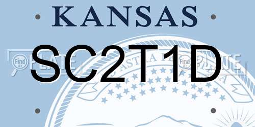 SC2T1D Kansas License Plate