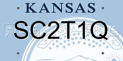 SC2T1Q Kansas License Plate