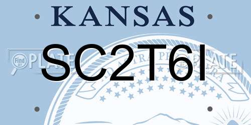 SC2T6I Kansas License Plate