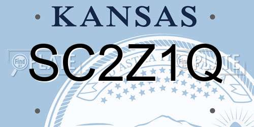 SC2Z1Q Kansas License Plate