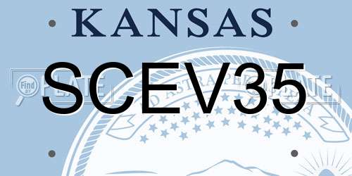 SCEV35 Kansas License Plate