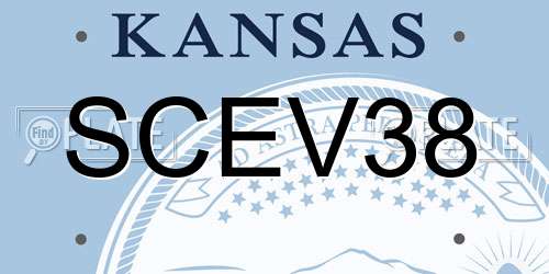 SCEV38 Kansas License Plate