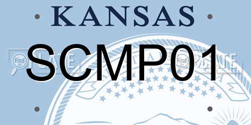 SCMP01 Kansas License Plate