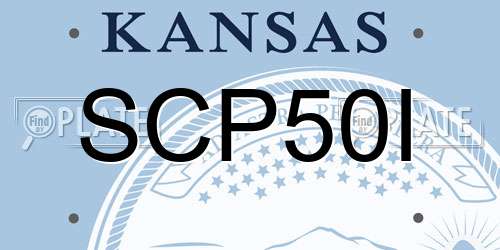 SCP50I Kansas License Plate
