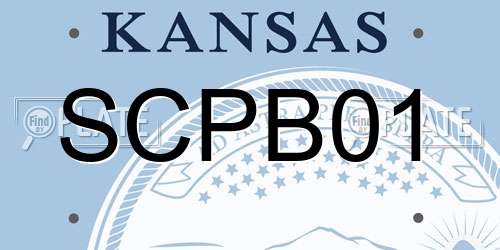SCPB01 Kansas License Plate
