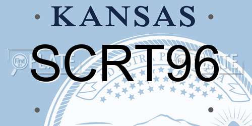 SCRT96 Kansas License Plate