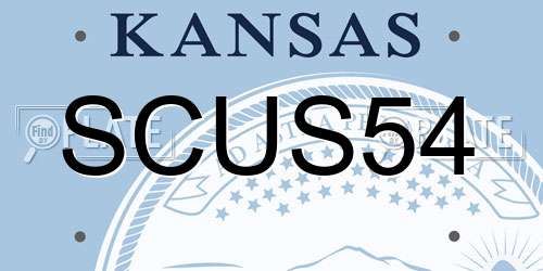 SCUS54 Kansas License Plate