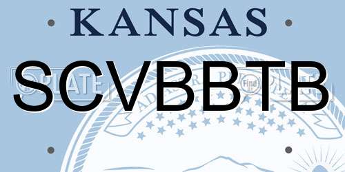 SCVBBTB Kansas License Plate