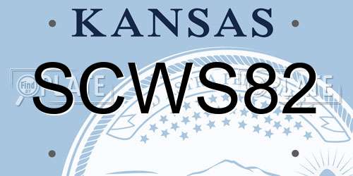SCWS82 Kansas License Plate