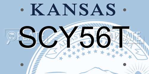 SCY56T Kansas License Plate